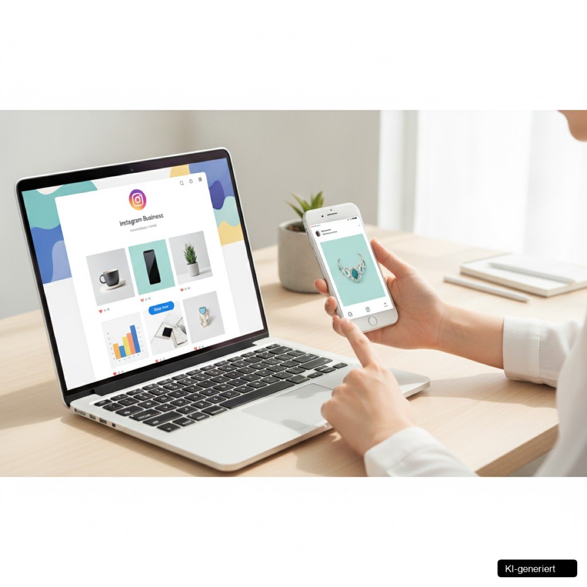 Ein Smartphone zeigt Instagram Guides, die Content Marketing für Unternehmen in der Steiermark optimieren.